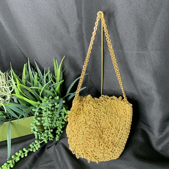 Vintage HTF Walborg gold metallic loop purse - Picture 6 of 15